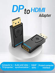 cheap -Vention DP to HDMI-compatible Adapter 4K DP Male to HDMI-compatible Female Video Audio Converter for PC Laptop Projector Display Port to HDMI-compatible Adapter 1080p