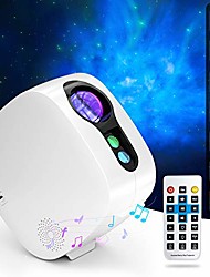 cheap -Laser Starry Sky Light Projector Projection Lamp Colorful Nebula Moon With Bluetooth Music Player Wireless Remote Control Christmas Gift