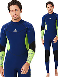 cheap -Dive&amp;Sail Men&#039;s Full Wetsuit 3mm SCR Neoprene Diving Suit Thermal Warm UPF50+ Anatomic Design High Elasticity Long Sleeve Back Zip - Swimming Diving Surfing Scuba Patchwork Autumn / Fall Spring Summer