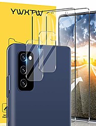 cheap -4-Pack Screen Protector For Samsung Galaxy S22 Ultra S21 Plus S20 FE A72 A52 A42 Tempered Glass Camera Lens Protector For S21 Plus S20 Ultra Support Fingerprint Unlock
