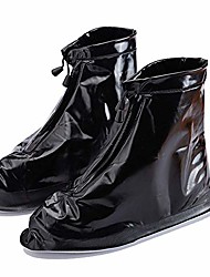 cheap -reusable rain boot rain shoe covers non slip waterproof overshoes foldable galoshes men/women(black,m(women4-8,men4-6))