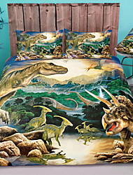 cheap -Animal Dinosaur Duvet Cover Set Quilt Bedding Sets Comforter Cover,Queen/King Size/Twin/Single(1 Duvet Cover, 1 Or 2 Pillowcases Shams),3D Digktal Print