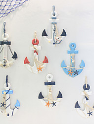 cheap -Mediterranean Style Creative Boat Anchor Ornament Wall Decoration Antique Wall Crafts Gift Small Pendant