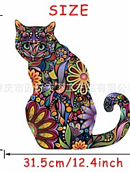 cheap -Animal Cat Wall Stickers Wall Stickers Pvc Decorative Wall Stickers Home Decoration Wall Decals Wall Decorations 1pc 31.5*35cm