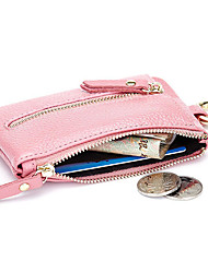 cheap -genuine leather women zipper card holder girls small coin bags key chain bags