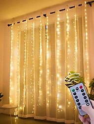 cheap -3x3m 300Led New Year Christmas Garlands LED Wedding Fairy String Light Christmas Fairy Light Garden Party Curtain Decor