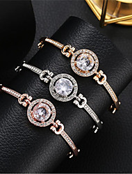 cheap -Women&#039;s Cubic Zirconia Bracelet Classic Star Stylish Alloy Bracelet Jewelry Rose Gold / White / Gold For Anniversary Daily Birthday Festival