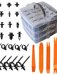 cheap -620pcs Car Plastic Rivets Fasteners Push Retainer Kit Most Popular Sizes Door Trim Panel Fender Clips for GM Ford Toyota Honda Chrysle With Reusable and Adjustable 10 Cable Ties and Fasteners Remover