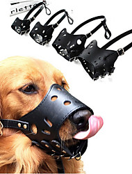 cheap -Adjustable Leather Dog Muzzle Anti Bark Bite Chew Dog Training Products For Small Medium Large Dogs Outdoor Pet Products XS-XL