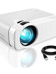 cheap -Projector YJ333 Portable Projector with Full HD 1080p 180 Display and 50000 Hours Lamp Life LED Video Projector Compatible with USB/HDMI/SD/AV/VGA for Home Theater
