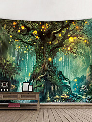cheap -Wall Tapestry Art Decor Blanket Curtain Hanging Home Bedroom Living Room Decoration and Fantasy and Forest and Landscape