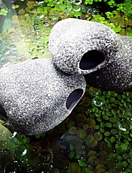 cheap -Fish and Shrimp Breeding Marbles Ceramic Rock Cichlid Stone Shelter Cave Fish Tank Pond Ornament Aquarium Landscaping Decoration