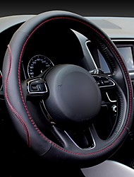 cheap -Universal Steering Wheel Leather Sport Car Steering Wheel Cover Universal 38CM Wheel Covers Car Accessories