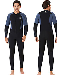 cheap -Dive&amp;Sail Men&#039;s Full Wetsuit 1.5mm SCR Neoprene Diving Suit Thermal Warm UPF50+ Anatomic Design High Elasticity Long Sleeve Front Zip - Swimming Diving Surfing Scuba Patchwork Autumn / Fall Spring