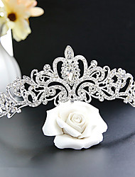 cheap -Sparkle &amp; Shine Princess Alloy Crown Tiaras with Rhinestone 1 PC Wedding / Special Occasion / Valentine&#039;s Day Headpiece