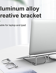 cheap -Multi-Purpose Adjustable Laptop Stand Mac book Holder Gray Folding Glass Shape Phone Tablet Computer Holder for Galaxy Tab iPad Air iPad Pro Mac book Support Stand