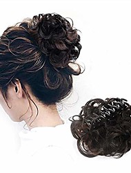 cheap -big hair bun claws pin hairpiece wig clip crown tiara comb hair extension plastic hair accessories