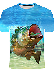 cheap -Men&#039;s Performance Fishing Tee Short Sleeve Fishing Shirt Breathable Quick Dry Wicking T-Shirt