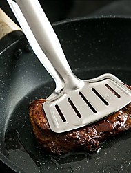 cheap -Barbecue Tong Fried Steak Fish Shovel Stainless Steel Fried Fish Shovel BBQ Bread Clamp Kitchen Bread Meat Clamp DIY Cooking Kitchen Accessories