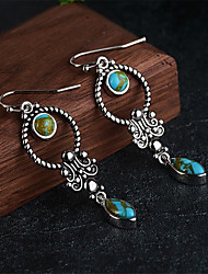 cheap -1 Pair Hoop Earrings Earrings For Women&#039;s Street Gift Date Copper Silver-Plated Classic Fashion