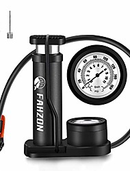 cheap -fahzon bike pump mini portable bicycle foot pump with pressure gauge bike tire air pump with gas ball needle for all bike,fits presta &amp; schrader valve