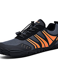 cheap -Men&#039;s Hiking Shoes Water Shoes Barefoot Shoes Sneakers Shock Absorption Breathable Wearable Lightweight Fishing Hiking Climbing Tulle Spring, Fall, Winter, Summer Black Orange / Round Toe
