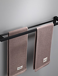 cheap -Towel Bar Contemporary Aluminum Material Bathroom Single / Double Rod Wall Mounted 1pc