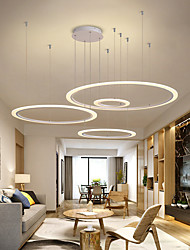 cheap -LED Pendant Lights Circle Design Modern Design for Living Dining Room Bedroom Home Decor Ring Hanging Chandeliers Lamp Nordic Style Kitchen Fixture 110-240V