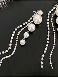 cheap -1 Pair Drop Earrings For Women&#039;s Pearl Street Date Alloy Classic Fashion