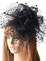 cheap -Retro Hyperbole Tulle Fascinators with Feather / Floral 1 PC Special Occasion / Party / Evening Headpiece