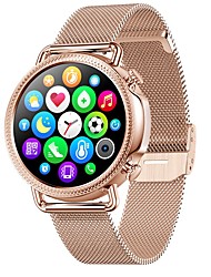 cheap -V25 Smart Watch 1.28 inch Smartwatch Fitness Running Watch Bluetooth Stopwatch Pedometer Call Reminder Fitness Tracker Activity Tracker Compatible with Android iOS IP 67 Women Thermometer Health Care