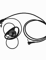 cheap -D Type Headset PTT 1 Pin FBI Earhook Earpiece for Motorola Portable HAM Radio headset TLKR T3 T4 T60 T80 MR350R Walkie Talkie