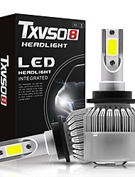 cheap -2pcs TXVSO8 Led D2S Bulb 6000K Car Headlight Bulbs D4S 12V 55W Auto Headlamps Lights Built-in Mute Turbo Fan Frontal Led Para Cabeza