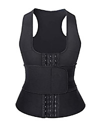 cheap -Corset Women&#039;s Plus Size Tops Simple Style Sport Tummy Control Push Up Adjustable Pure Color Hook &amp; Eye Spandex Polyester Running Gym Walking Driving Fall Winter Spring Summer Zipper double belt rose