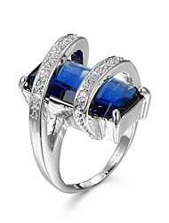 cheap -1pc Band Ring Ring For Women&#039;s Cubic Zirconia Birthday Engagement Date Alloy