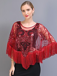 evening wrap with sleeves