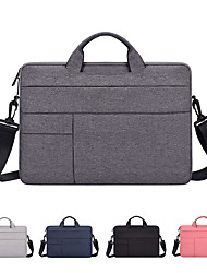 cheap -Laptop Shoulder Bags 13.3&quot; 14&quot; 15.6&quot; inch Compatible with Macbook Air Pro, HP, Dell, Lenovo, Asus, Acer, Chromebook Notebook Waterpoof Shock Proof Oxford Cloth Nylon Solid Color for Business Office