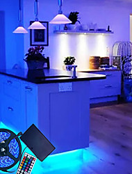 cheap -LED Strip Lights 5M Flexible Light Sets RGB Tiktok Lights 300 LEDs 5050 SMD Set RGB Remote-Controlled 12V IP65