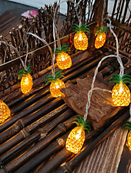 cheap -LED Pineapple Fairy String Lights 1.5M 3M Fruit Pineapple Shape String Light Battery or USB Operation Christmas Birthday Party Kids Room Home Holiday Decoration