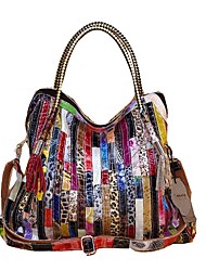 cheap -Women&#039;s Retro Handbags Top Handle Bag Leather Cowhide Vintage Daily Screen Color