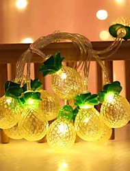 cheap -LED Pineapple Fairy String Lights Battery or USB Operation 1.5M 10LEDs 3M 20LEDs Pineapple Fruit Shape String Lights Holiday Party Children&#039;s Kid&#039;s Room Home Decoration