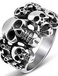 cheap -1pc Band Ring Ring For Men&#039;s Date Festival Alloy 3D Skull