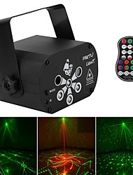 cheap -LED Stage Light Disco Lamp Laser RGB UV LED 8-hole Light Stage Effect Lighting with Remote Controller Auto Sound Control for DJ Club Party Show
