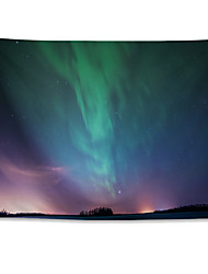 cheap -Natural Scenery Wall Tapestry Art Decor Blanket Curtain Hanging Home Bedroom Living Room  Polyester Northern Lights Starry Sky Night View