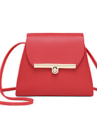 cheap -Women&#039;s 2022 Crossbody Bag PU Leather Plain Classic Fashion Shopping Daily Black Gray Pink Red