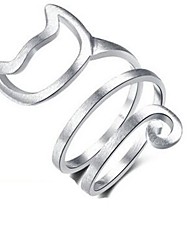 cheap -1pc Band Ring Adjustable Ring For Women&#039;s Alloy Cat