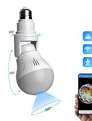 cheap -DIDSeth 360 Panoramic LED Light 1080P Wireless Panoramic Home Security WiFi CCTV Fisheye Bulb Lamp IP Camera Two Ways Audio Cam