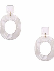 cheap -round dangle earrings drop hoops studs cuffs ear wrap pin vine dangling retro charms jewelry white plated
