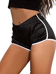 cheap -Women&#039;s Shorts Sports Sweatpants Pajamas Hot Pants Short Pants Sports Yoga Color Block Cotton Blend Sports Mid Waist Slim Black Gray Pink S M L XL XXL