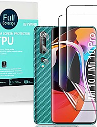 cheap -Phone Screen Protector For Xiaomi Mi 11 Redmi Note 9T Poco X3 NFC Mi 10T Pro 5G Mi 10T 5G Hydrogel Film 4 pcs High Definition (HD) Ultra Thin Scratch Proof Front &amp; Camera Lens Protector Phone